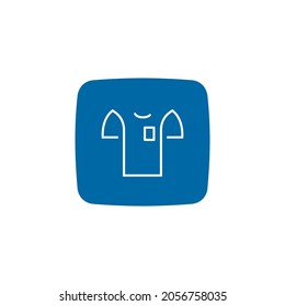 Diseño de logotipo vectorial de aplicación de la aplicación de ropa en línea