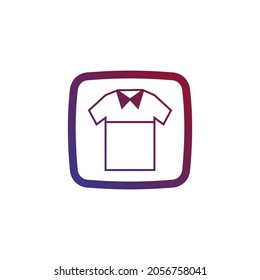 Online clothes laundry app application vector logo design