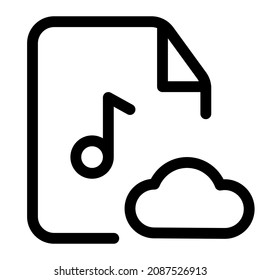 Online cloud music from the Internet database