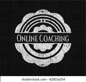 Emblema de tiza de entrenamiento en línea