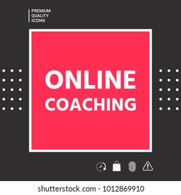 Online coaching icon