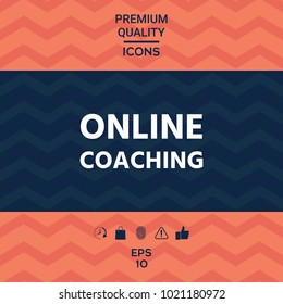 Online coaching icon Online coaching icon