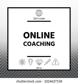 Online coaching icon