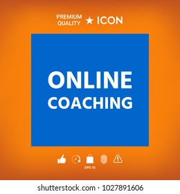 Online coaching icon