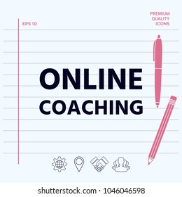 Online coaching icon