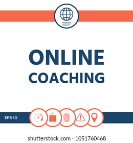 Online coaching icon