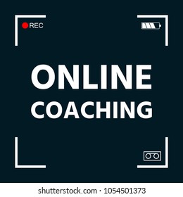 Online coaching icon