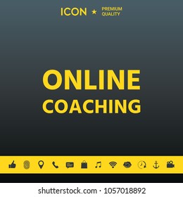 Online coaching icon