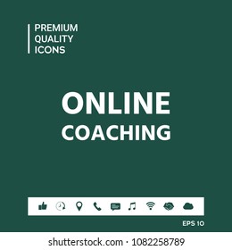 Online coaching icon