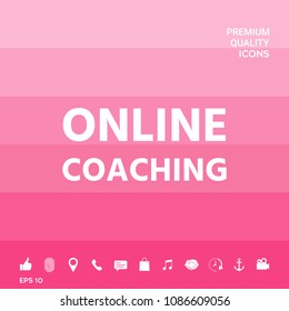 Online coaching icon