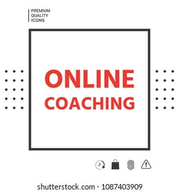 Online coaching icon