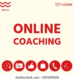 Online coaching icon