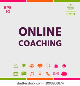 Online coaching icon