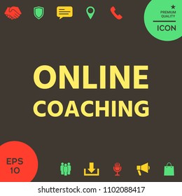 Online coaching icon