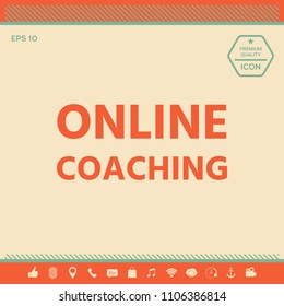 Online coaching icon