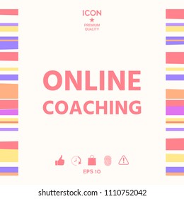 Online coaching icon
