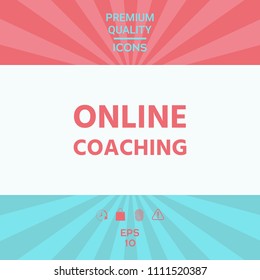 Online coaching icon