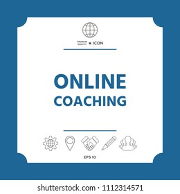 Online coaching icon