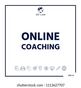 Online coaching icon