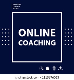Online coaching icon