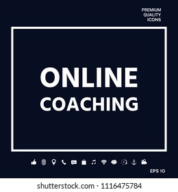 Online coaching icon