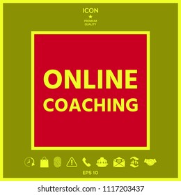 Online coaching icon