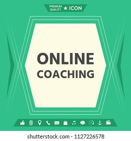 Online coaching icon