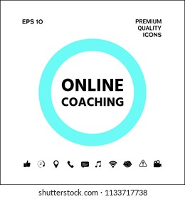 Online coaching icon