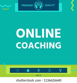 Online coaching icon