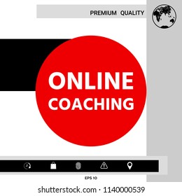 Online coaching icon