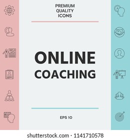 Online coaching icon