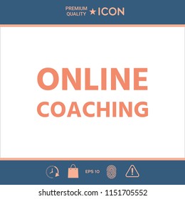 Online coaching icon