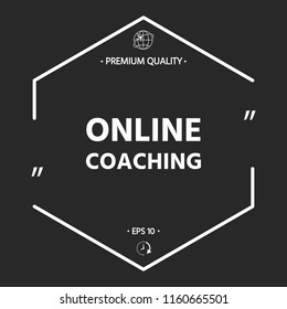 Online coaching icon