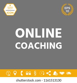 Online coaching icon