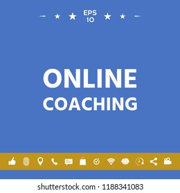 Online coaching icon