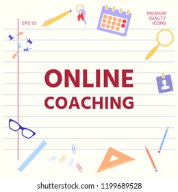Online coaching icon