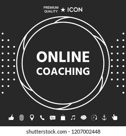 Online coaching icon