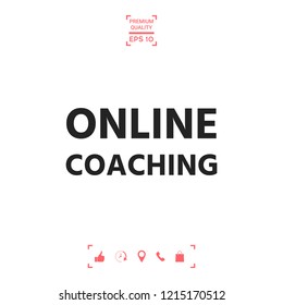 Online coaching icon