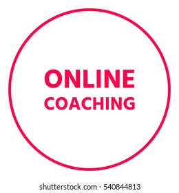 Online coaching icon