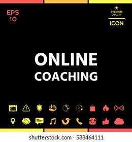 Online coaching icon