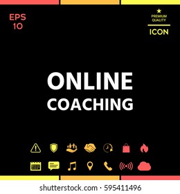 Online coaching icon