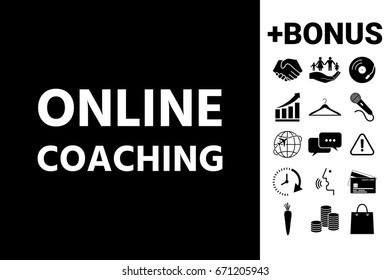 Online coaching icon