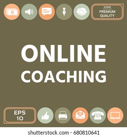 Online coaching icon