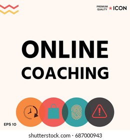 Online coaching icon