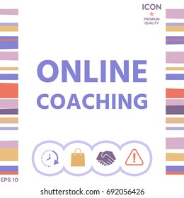 Online coaching icon