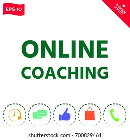 Online coaching icon