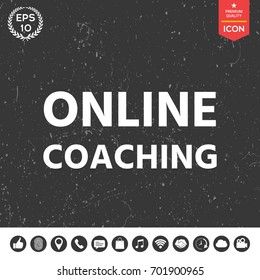 Online coaching icon