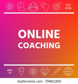Online coaching icon