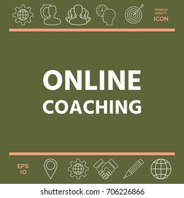 Online coaching icon