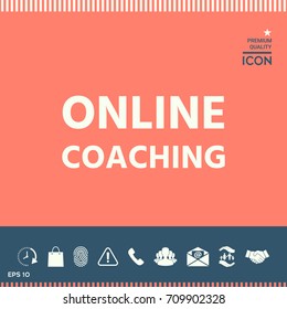 Online coaching icon